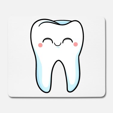 Tegning af en tand, der smiler